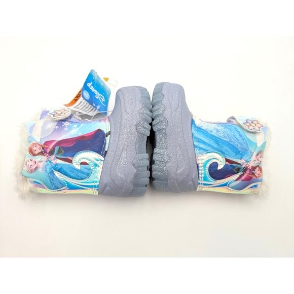 Disney's Frozen 2 Anna & Elsa Toddler Girls Faux Fur Winter Boots Size US5D EU20 - Picture 9 of 11